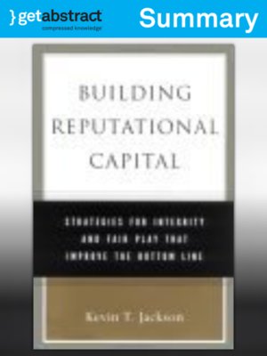cover image of Building Reputational Capital (Summary)